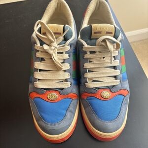 Gucci Screener Authentic Man Multicolor Low-Top Sneakers - Size 9gucci 8 1/2 US